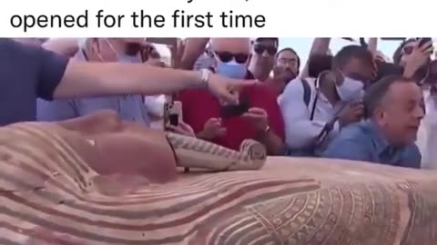 A sarcophagus is discovered after 2500 years. Amazing Egypt