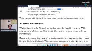 Luke John Bible Study: Luke 1, Part 4, The Birth of John the Baptist