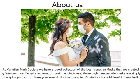 Wedding Mask/Venetian Mask Society