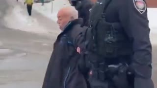 Canadian Police Assault 78-Year Old Man for Honking in Support of Truckers