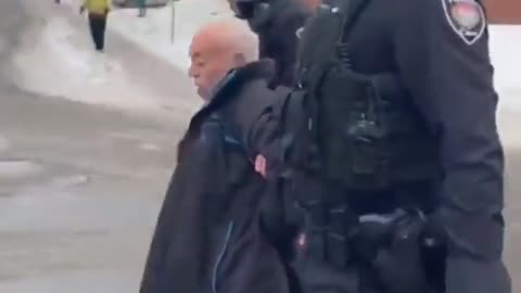 Canadian Police Assault 78-Year Old Man for Honking in Support of Truckers