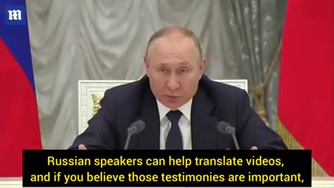 Exclusive message from Vladimir Putin to pro-Russian Foreigners