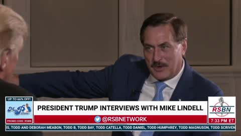 President Trump interviews with MyPillow CEO Mike Lindell 11/16/21