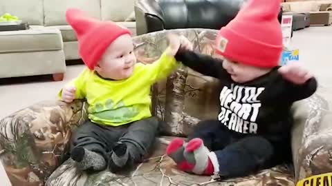 Funny video of twins baby compilation