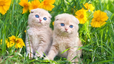 Cute Kittens Exploring the World