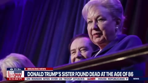 Donald Trump's sister, Maryanne Trump found dead in NY apartment #donaldtrump