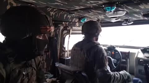 Moving in columns, the paratroopers conduct reconnaissance