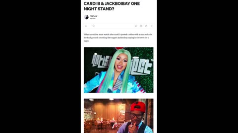 CARDI B BREAKS UP WITH OFFSET THEN GO'S ON A ONE NIGHT STAND