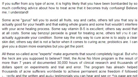 Acne No More Review - Is It Worth Your Time & Money?