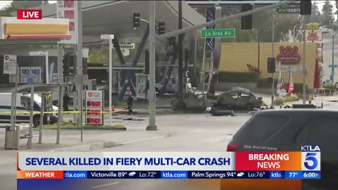 5 killed after speeding driver runs red light