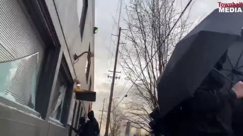 Antifa attacks DNC in Portland 2