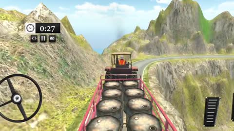 Village Tractor Trolley Driving Simulator Game 3D _ Android Gameplay