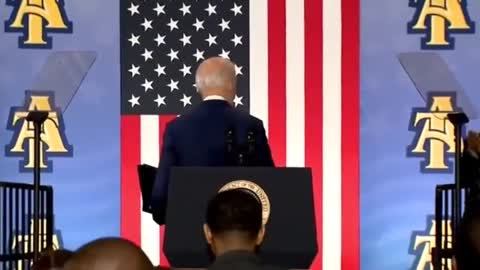 Biden HUMILIATES Himself After Speech By Shaking Hands With The Air
