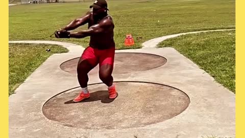 The hammer throw in track and filed, so cool
