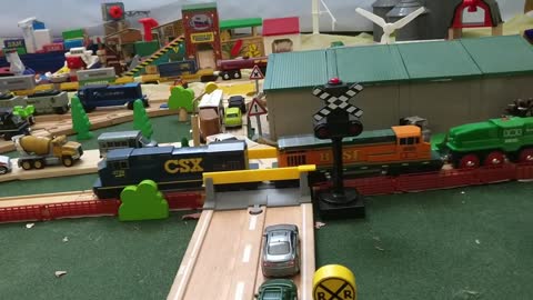 Model Train Crossing