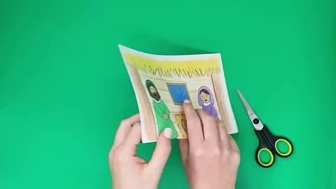 3D Nativity Craft - Christmas Activities for Kids