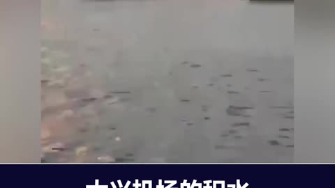 Tiananmen Square, the Forbidden City, and Beijing Daxing International Airport are all flooded