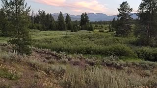 Grand Tetons sunset 7/30/23 8:50PM Mountain Time