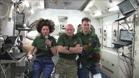 Holiday Greetings Extravaganza: ISS Crew's Special Message #nasa