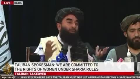 Taliban spokesman is asked about freedom of speech and points to Facebook's censorship