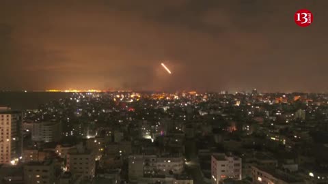 Blaze lights up Gaza sky as Hamas-Israel conflict escalates