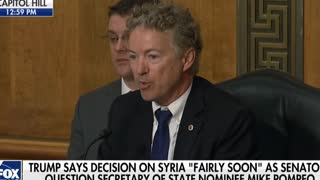 'It's Disputed by Our Founding Fathers': Paul Challenges Pompeo on Syria, Military Deployments