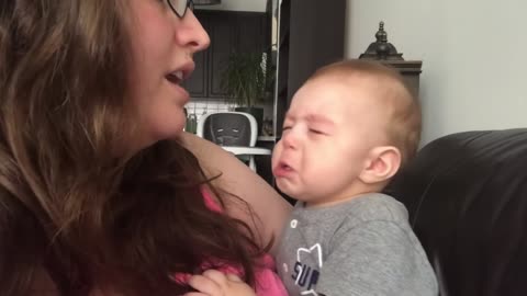 Child Gets Emotional When Mom Sings Opera!