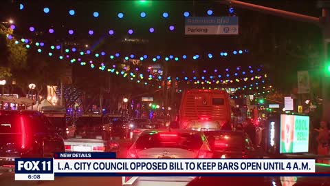 LA City opposes 4 a.m. bar bill