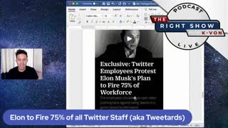 Elon Fires 75% of Woke Twitter Employees