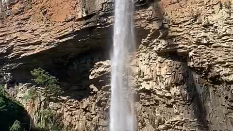 Chuvisqueiro waterfall in Riozinho, Rio Grande do Sul, Brazil