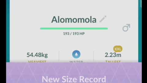 Pokémon GO-Shiny Alomomola
