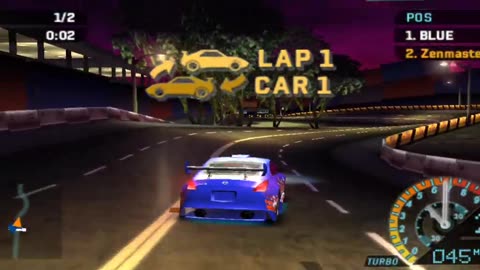NFS Underground Rivals - Rally Relay Event 1 Silver Difficulty(PPSSP HD)