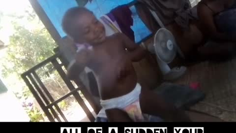 A Cute Baby Boy in Daipers Dancing to his Favourite Song_ Tambi Lewa Challenge - PNG