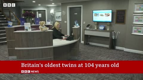 Britain's oldest twins celebrate 104th birthday BBC News