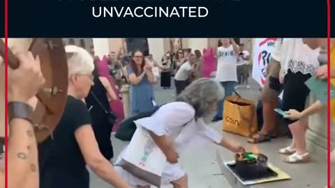Vaccinated Burn Their Vaccine Passports