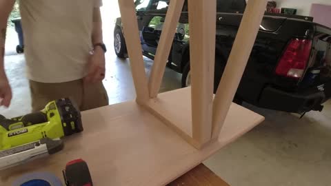 Sawhorse Tv Stand