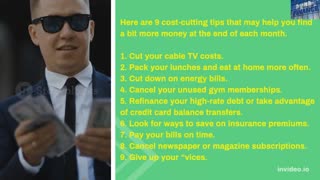 Here are 9 cost-cutting tips that may help you find a bit more money at the end of each month.
