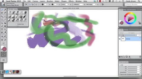 Tutorial from the painting software Corel Painter, part 5.