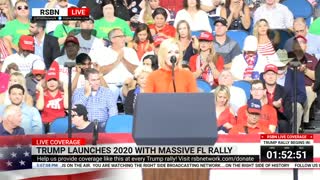 Pastor Paula White Delivers Opening Prayer Against 'Demonic Networks' at Trump Reelection Rally