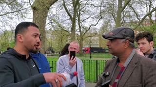 Speakers Corner - A Muslim Learns That Allah Will Put Muslim Sins On Jews & Chri