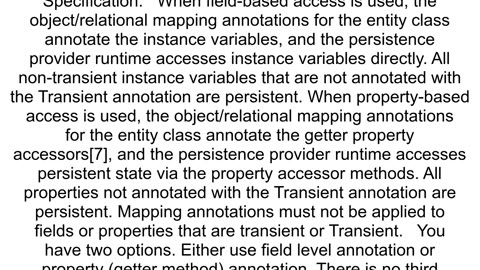 JPA Why the annotations are applied on getter or field