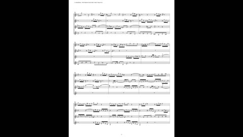 J.S. Bach - Well-Tempered Clavier: Part 1 - Fugue 07 (Clarinet Quartet)