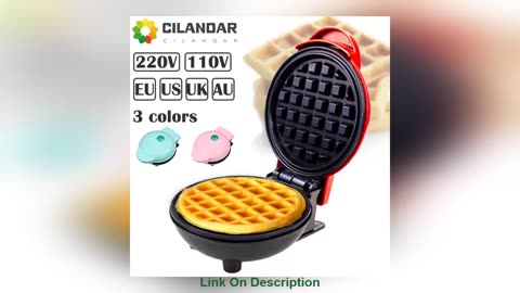 Get 110V&220V Electric Mini Waffles Maker Machine Kitc