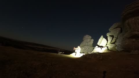 Nightlapse. GoPro. Saddle Tor. DARTMOOR 2022