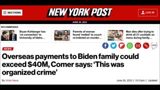 $40+ million to the Biden criminals