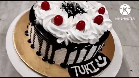 #black forest cake#two tier cake#with egg cake#non veg