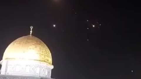 The Iranian counterattack on Isreal seen from Jerusalem 13-04-2024