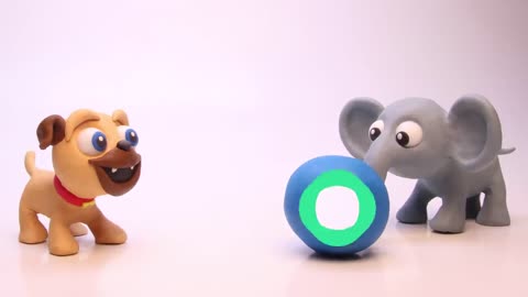 Baby Elephant Stop motion cartoon