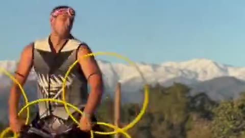 Native Hoop Dancer Performs Healing Ceremony With Hoops
