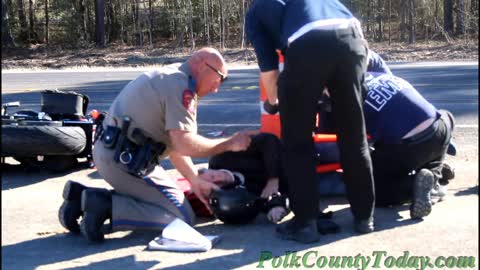 MOTORCYCLE REAR ENDS PICKUP, SODA TEXAS, 01/13/23...